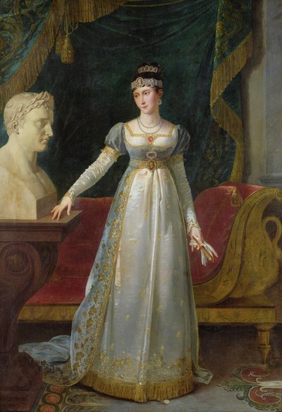 Marie Pauline Bonaparte (1780-1825) Princess Borghese, 1808 by Robert Lefevre